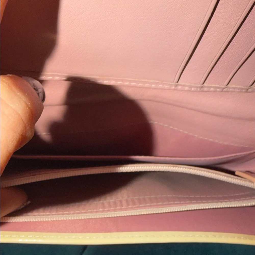 Dior Pink and‎ Cream Logo Clutch (wallet)